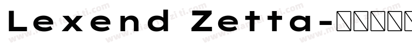 Lexend Zetta字体转换